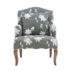 Floral Upholstered Armchair - Gray - Linon -Baxton Studio Store GUEST 006b0754 d0d9 4d7d bc1b 113577495a4e