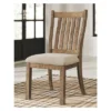 Set Of 2 Grindleburg Dining Upholstered Side Chair White/Light Brown - Signature Design By Ashley 2 Set Of 2 Grindleburg Dining Upholstered Side Chair White/Light Brown - Signature Design By Ashley -Baxton Studio Store GUEST 009596fc 157d 4496 aec3 385487784e52