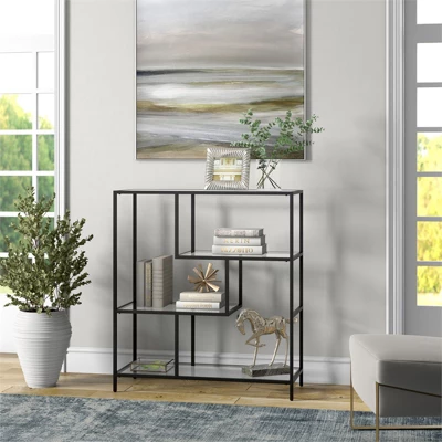 Black Bronze Bookcase - Henn&Hart 7 Black Bronze Bookcase - Henn&Hart - Image 5