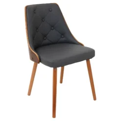 Gianna Mid Century Modern Walnut Dining Chair - Lumisource -Baxton Studio Store GUEST 021ac108 b9eb 4301 b3f8 faf4d19d94dc