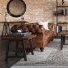 Hawkins Metal/Wood End Table Walnut - WyndenHall