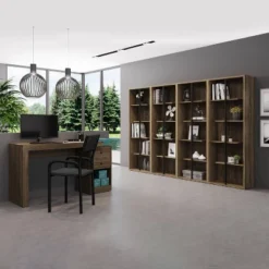 Standard 5 Tier Wooden Bookcase - Techni Mobili -Baxton Studio Store GUEST 050d21de 7216 41d3 829b f5761ec53ef5