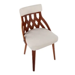 Set Of 2 York Dining Chairs Cream/Walnut - Lumisource 16 Set Of 2 York Dining Chairs Cream/Walnut - Lumisource -Baxton Studio Store GUEST 055c96b1 be5f 4040 ae32 52d657c694a3