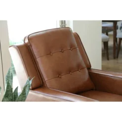 Holt Mid-Century Pushback Recliner Camel - Abbyson Living -Baxton Studio Store GUEST 0589b785 9832 4a8f 8d3d 51791ab5bd5b