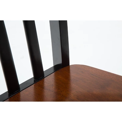 Bloomington Dining Chairs Black And Cherry (Set Of 2) - Boraam 6 Bloomington Dining Chairs Black And Cherry (Set Of 2) - Boraam - Image 5