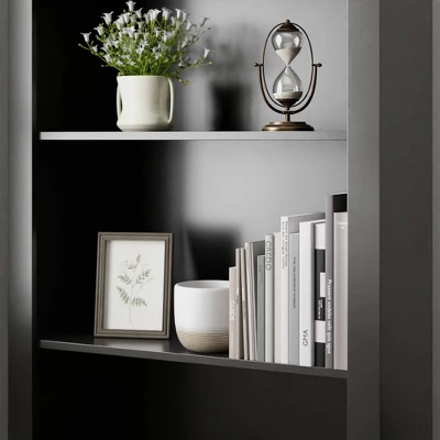 72" Elaine 5 Shelf Standard Bookcase - Brookside Home 5 72" Elaine 5 Shelf Standard Bookcase - Brookside Home - Image 3