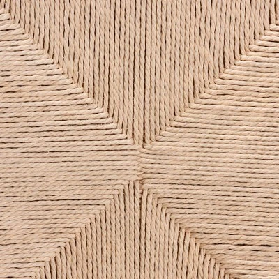 2pc Raheem Hemp And Wood Dining Chair Set Brown - Baxton Studio 7 2pc Raheem Hemp And Wood Dining Chair Set Brown - Baxton Studio - Image 5