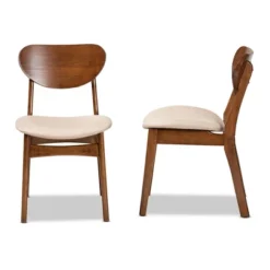 2pc Katya Fabric Upholstered And Wood Dining Chair Set - Baxton Studio 10 2pc Katya Fabric Upholstered And Wood Dining Chair Set - Baxton Studio -Baxton Studio Store GUEST 0aad143a 8448 4a5f b82f 69811ca5e959