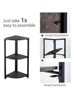 Year Color Modern Industrial Black And Antique Wood Small 3 Tier Display Corner Bookshelf With Plant Stand And Storage Rack 11 Year Color Modern Industrial Black And Antique Wood Small 3 Tier Display Corner Bookshelf With Plant Stand And Storage Rack -Baxton Studio Store GUEST 0acc634a b3af 48f5 8be7 227a09c42036