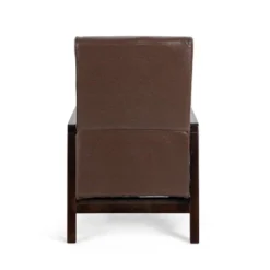 Fernhill Mid Century Modern Faux Leather Upholstered Pushback Recliner Dark Brown/Dark Espresso - Christopher Knight Home -Baxton Studio Store GUEST 0ad6f170 3ca5 49c3 84ec 56694211fd13
