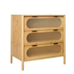 Aash 3-drawer Environmentally Friendly Bamboo Ccent Cabinet With Storage, Pale Yellow Finish- The Pop Maison 11 Aash 3-drawer Environmentally Friendly Bamboo Ccent Cabinet With Storage, Pale Yellow Finish- The Pop Maison -Baxton Studio Store GUEST 0b461092 bde3 4d05 810f 44efc333431c