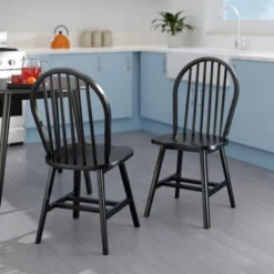2pc Windsor Chair Set - Winsome -Baxton Studio Store GUEST 0bc90d9b 342d 4ab1 9bf6 1332e5a03850
