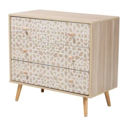 Beau Two-Tone Wood 3 Drawer Storage Cabinet White/Natural Brown - Baxton Studio -Baxton Studio Store GUEST 0ddd5b5a 09d6 473e bba2 17946c75c028