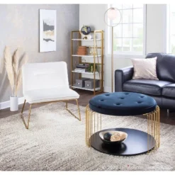 Casper Contemporary Upholstered Accent Chair Gold/Cream - LumiSource 17 Casper Contemporary Upholstered Accent Chair Gold/Cream - LumiSource -Baxton Studio Store GUEST 0e83d7ba 718a 4d08 b9df b9164c582027