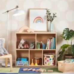 ECR4Kids Streamline 5-Compartment Storage Cabinet, 30in, Classroom Furniture -Baxton Studio Store GUEST 10a38703 b078 4534 85c4 9f1a8dcbaaa3