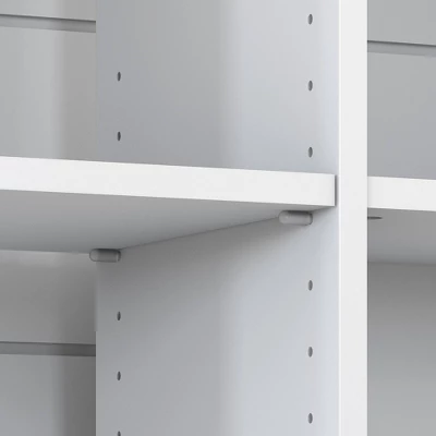 30" 6 Cube Mayfield Bookshelf Shiplap Gray/Pure White - Bush Furniture 4 30" 6 Cube Mayfield Bookshelf Shiplap Gray/Pure White - Bush Furniture - Image 2