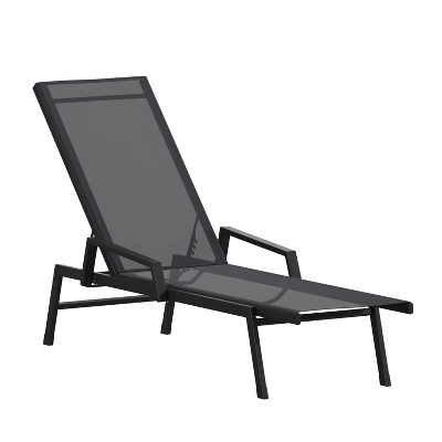 Flash Furniture Brazos Adjustable Chaise Lounge Chair With Arms, All-Weather Outdoor Five-Position Recliner 13 Flash Furniture Brazos Adjustable Chaise Lounge Chair With Arms, All-Weather Outdoor Five-Position Recliner - Image 11