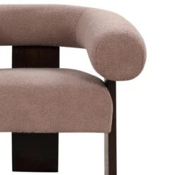 Cheryl Set Of 2 Teddy Velvet 23.2" Wider Seat And Backrest Upholstered With Rubberwood Legs Curved Wishbone Frame Accent Chair-Maison Boucle -Baxton Studio Store GUEST 127f4b8c 6ba5 42c4 8933 7c7e3f633e8d
