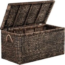 Farmhouse Wicker Trunk Rustic - ClickDecor -Baxton Studio Store GUEST 1384aae4 c0ea 42a9 8df0 3cca5dded6a2