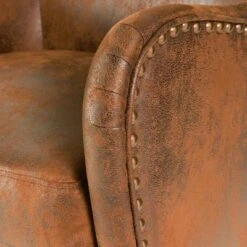 Lorenzo Studded Club Chair Brown - Christopher Knight Home -Baxton Studio Store GUEST 1622d30a 1b1d 448f b810 4680dc87ca72
