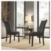 Set Of 2 Quinby Parson Dining Chair Wood Charcoal - Inspire Q -Baxton Studio Store GUEST 16dafff0 56bb 49c1 9011 4eb5c027f87a