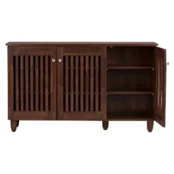 Fernanda Modern And Contemporary 3-Door Wooden Entryway Shoes Storage Wide Cabinet - Oak Brown - Baxton Studio 7 Fernanda Modern And Contemporary 3-Door Wooden Entryway Shoes Storage Wide Cabinet - Oak Brown - Baxton Studio -Baxton Studio Store GUEST 18b0b06a bb69 491f 8125 6676d7fa9a15
