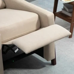 HOMCOM Manual Recliner Chair For Living Room Bedroom, Reclining Sofa Armchair With Footrest, Greige -Baxton Studio Store GUEST 1967160c a1ba 47bc 9959 71b0f7956ca3