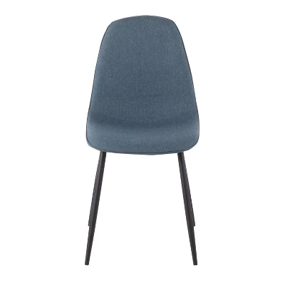 Set Of 2 Pebble Steel/Polyester Dining Chairs - LumiSource 7 Set Of 2 Pebble Steel/Polyester Dining Chairs - LumiSource - Image 5