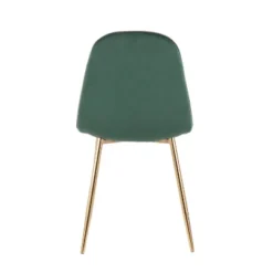 Set Of 2 Pebble Contemporary Dining Chairs Gold/Green - LumiSource -Baxton Studio Store GUEST 1b105920 0251 4409 b2f5 63b717b3ebee