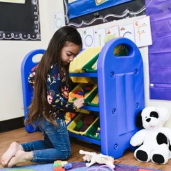 ECR4Kids 3-Tier Organizer With Bins, Toy Storage, Blue, Assorted 16 ECR4Kids 3-Tier Organizer With Bins, Toy Storage, Blue, Assorted -Baxton Studio Store GUEST 1ca33171 2081 41aa b3b0 5f8b7fdfed96