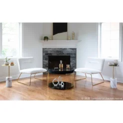 Casper Contemporary Upholstered Accent Chair Gold/Cream - LumiSource 19 Casper Contemporary Upholstered Accent Chair Gold/Cream - LumiSource -Baxton Studio Store GUEST 1d4742c0 6aba 47b7 a326 771ecfeec61f