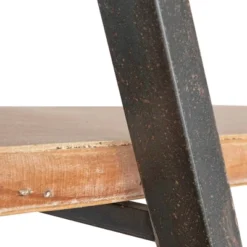 73" Ramsden Solid Wood And Iron Tripod Book Shelf Brown/Black - A&B Home -Baxton Studio Store GUEST 1e265164 4b1b 423a bf8e 7355e9c25df0