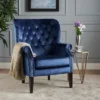 Tomlin New Velvet Club Chair - Christopher Knight Home -Baxton Studio Store GUEST 1fb296cb 5d44 475f 9d4f 4080bbb4cd8c