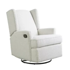 Second Story Home Hemingway Wingback Swivel Recliner -Baxton Studio Store GUEST 2063ebc2 e0af 4992 9541 2b18290fb44a