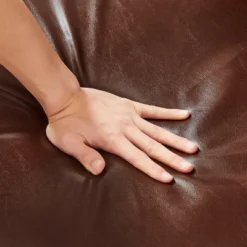 PU Leather Metal Frame Armchair With Non-slip Adsorption Feet And Back Cushion - ModernLuxe -Baxton Studio Store GUEST 20799049 eda0 42b8 9890 6cccb0f4aa81