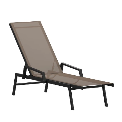 Flash Furniture Brazos Adjustable Chaise Lounge Chair With Arms, All-Weather Outdoor Five-Position Recliner 14 Flash Furniture Brazos Adjustable Chaise Lounge Chair With Arms, All-Weather Outdoor Five-Position Recliner - Image 12