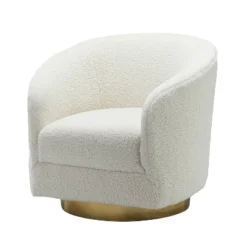 Pierfranco Wooden Upholstered Accent Barrel Chair Swivel Barrel Chair With Metal Base | ARTFUL LIVING DESIGN 22 Pierfranco Wooden Upholstered Accent Barrel Chair Swivel Barrel Chair With Metal Base | ARTFUL LIVING DESIGN -Baxton Studio Store GUEST 238ce604 1aa2 496b 82a8 472f57435cfb
