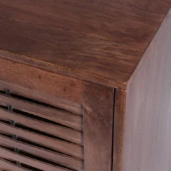 Punjab Handcrafted Boho Mango Wood 2 Door Sideboard French Gray/Antique Bronze - Christopher Knight Home -Baxton Studio Store GUEST 23a08196 2e0f 469f a6b3 fbd29e770763