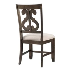 Stanford Wooden Swirl Back Chair Brown - Picket House Furnishings -Baxton Studio Store GUEST 2641d92c 1e4f 4a88 9f29 e7c786ee9661