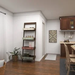 70" Wood 4 Shelf Leaning Shelf Book Shelf Brown - Olivia & May 29 70" Wood 4 Shelf Leaning Shelf Book Shelf Brown - Olivia & May -Baxton Studio Store GUEST 26793cc5 6ad3 4532 9feb d4f4a72ef780