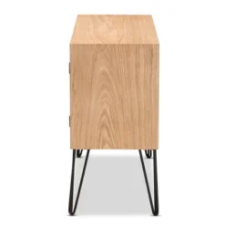 Denali Wood And Metal Storage Cabinet Brown/Black - Baxton Studio -Baxton Studio Store GUEST 28f6a6e0 a267 464a a574 ac4213509273