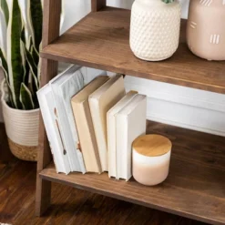 68.25" Boho 4 Tier Solid Wood Ladder Bookshelf Plant Stand - Saracina Home 17 68.25" Boho 4 Tier Solid Wood Ladder Bookshelf Plant Stand - Saracina Home -Baxton Studio Store GUEST 29731433 74c8 46c0 b50c 11fd29284805