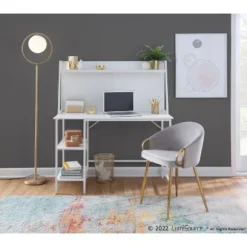 Claire Velvet/Steel Dining Chair Gold/Silver - LumiSource -Baxton Studio Store GUEST 2a7512c1 54b8 42b8 a26d 522aaf70c0ba