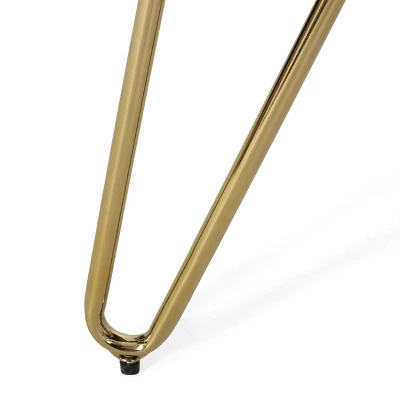 Grelton Modern Glam Velvet Club Chair With Hairpin Legs - Christopher Knight Home 8 Grelton Modern Glam Velvet Club Chair With Hairpin Legs - Christopher Knight Home - Image 6