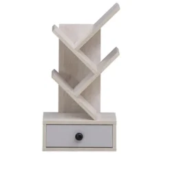 Tangkula 5-Tier Tree Bookshelf W/ Wooden Drawer Display Storage Organizer Rack -Baxton Studio Store GUEST 2cb95e66 ad5c 436c bd24 549cc5a4ebb2