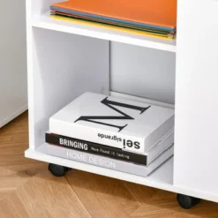 HOMCOM Filing Cabinet/Printer Stand With Open Storage Shelves, For Home Or Office Use, Including An Easy Drawer -Baxton Studio Store GUEST 2ff58e82 e313 4e15 b937 fb3f752dd2c1