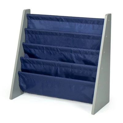 Newport Kids' Bookshelf 4 Tier Book Organizer Navy/Gray - Humble Crew 5 Newport Kids' Bookshelf 4 Tier Book Organizer Navy/Gray - Humble Crew - Image 3