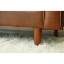 Hobbes Mid-Century Leather Armchair - Abbyson Living -Baxton Studio Store GUEST 3178c93d 380c 41fd bc3d edf543b48cf3