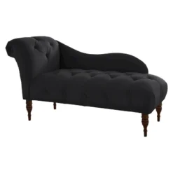 Custom Upholstered Tufted Chaise - Skyline Furniture -Baxton Studio Store GUEST 32522d55 edd7 479d b4ba 002c439b3553