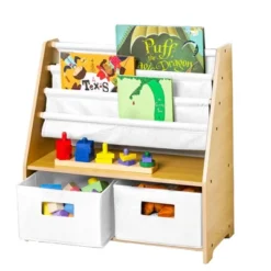 Sling Bookshelf With Storage Canvas - WildKin -Baxton Studio Store GUEST 327ceb7e f13b 42b1 8fb6 e79e4573b6a2